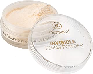 Dermacol - Invisible Fixing Face Powder, Touch-proof Translucent Setting Powder for Oily Skin & Other Skin Types, Loose Powder Makeup, Frangrance-Free Matte Powder with Powder Puff, Light, 13.5 g