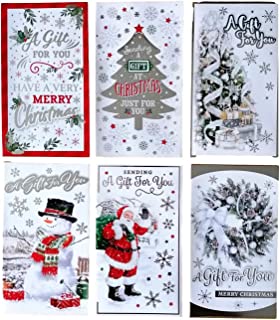 12 Assorted Traditional Christmas Money Envelopes Gift Card Voucher Wallet