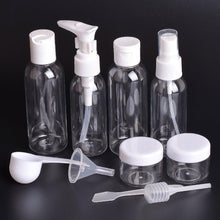 Travel Bottles Set 10 Pcs Air Travel Size Bottle Toiletries Liquid Containers for Cosmetic Makeup with Storage Bag by Ouway