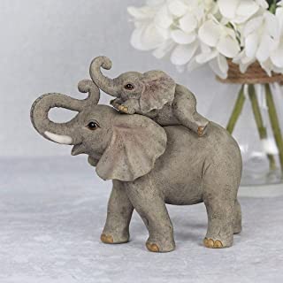 Something Different FO_66338 Mother and Baby Ornament | Elephant Adventures | 2pcs. 290g, Grey