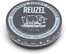 Reuzel Extreme Hold Matte Pomade - Men's Concentrated Wax Formula With Natural And Organic Hold - A Vegan Defining And Thickening Product That's Easy To Apply And Remove - Original Fragrance - 4 Oz