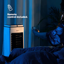 LIVIVO 80W Evaporative Air Cooler - Portable AC With LED Display Remote Timer - 3 Position Speed Adjustment - Cooler/Humidifier Function - 120 Oscillating Swing Function