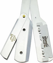 Urbane Men Cut Throat Razor  Stainless Steel Mens Razors for Shaving  Smooth and Precise Single Blade Razor for Barbers, Home Use  Easy to Use Beard Shaper - Blades NOT Included (Silver Steel)