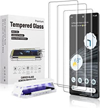 3 Pack Ultra Glass Screen Protector for Google Pixel 7 Pro 3D Curved Tempered Glass Shield Support Fingerprint Unlocking, Scratch & Impact Protection, Full HD Clear & Touch Smoothly for Pixel 7 Pro 5G