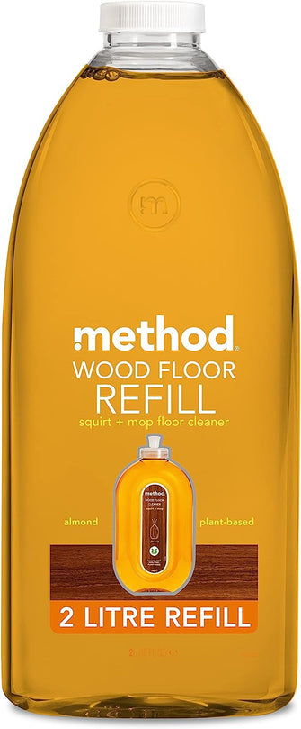 Method Wood Floor Cleaner, Almond, 2 Litre Refill (Pack of 1)