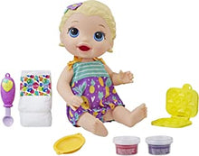 Baby Alive Super Snacks Snackin’ Lily Baby: Blonde Baby Doll That Eats, with Reusable Baby Alive Doll Food, Spoon and 3 Accessories, Perfect Doll For 3 Year Old Girls and Boys And Up