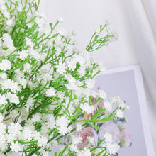 Uhky 6 Pcs Artificial Baby Breath Gypsophila Flowers Bouquets Real Touch Flowers for Wedding Party DIY Wreath Floral Arrangement Home Decoration (White)