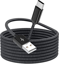 USB C Charger Cable 4M, Fast Charging USB C Cable 15ft PS5 Controller Long Type C cable, Nylon Braided USB Type C Cable Compatible with Samsung S21/ S20/ S10/ S9/ S8, Pixel, Huawei Mobile Cable,Black