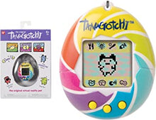 TAMAGOTCHI 42879 Bandai, Gen 1, Candy Swirl with Chain-The Original Virtual Reality Pet, Multicolor