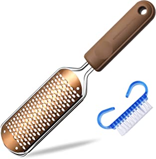 Foot File for Hard Skin Callus Remover - Large Foot Rasp Colossal Foot Scrubber Professional Stainless Steel Pedicure File for Wet and Dry Feet