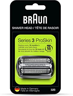 32B Foil & Cutter Replacement Head Compatible with Braun Series 3，for Models 3000s, 3010s, 3040s, 3050cc, 3070cc, 3080s, 3090cc