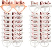 Shining She 16 Pack Hen Party Glasses, 15 White Team Bride Glasses 1 Rose Gold Bride to Be Glass, for Hen Do Party Rose Gold Accessories Favor Bridal Shower Bachelorette Party Supplies