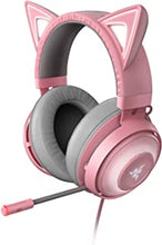 Razer Kraken Kitty Edition - Gaming Headset (The Cat Ear USB Gaming Headset, Chroma Lighting, Wired for Cross-Platform Gaming, 50mm Driver, 3.5mm Cable with Line Controls) Quartz