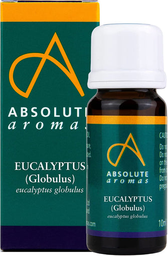 Absolute Aromas Eucalyptus Essential Oil 10ml - 100% Pure, Natural and Undiluted - an Antiseptic and Antibacterial Oil to Soothe and Clear - for use in Diffusers and Aromatherapy