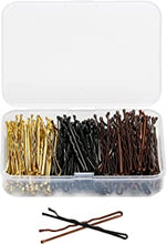 Bobby Pins, ENNIYU 150PCS Hair Pins Hair Grips for Women, Premium Hair Clips with Storage Box (Black & Blonde & Brown)