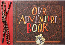 Scrapbook Photo Album,Our Adventure Book Scrapbook, Embossed Words Hard Cover Movie Up Travel Scrapbook for Anniversary, Wedding, Travelling, Baby Shower, etc (Adventure Book)