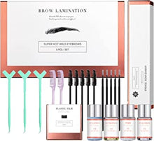 Eyebrow Lamination Kit,Professional Brow Lift Kit Premium Eyebrow Lift Kit Trendy Fuller Brow Look Semi-Permanent Tinting Make Brow Lifted Suitable Result Lasts 6 Weeks For Home Salon Makeup Use