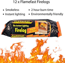 MDL Instant Light Smokeless Fire Logs - Case of 12 Logs