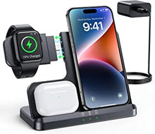 LK 3 in 1 Wireless Charging Station Wireless Charger Stand Compatible with iPhone 14 13 12 11 Pro Max XR XS X 8Plus 8, Detachable Watch Charger for iWatch 8/SE/Ultra/7/6/5/4/3/2, for AirPods Pro/3/2