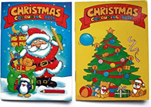 WF Graham 12 Mini Christmas Colouring Books A6 - Girl or Boys Party Bag Fillers