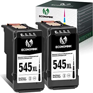 Economink 545XL Ink Cartridge Remanufactured for Canon PG545XL 545 XL Black for Pixma MG2550s TS3150 TS3350 TR4551 MG3050 TR4550 TS205 MG2950 MX495 TS3450 MG2550 MG2450 Printers (2 Packs)