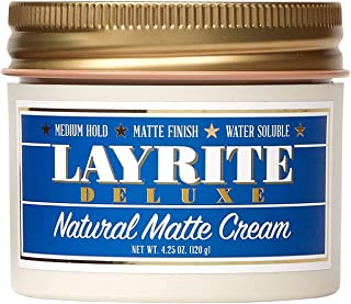 Layrite Natural Matte Cream 120g | Medium Hold | Water Soluble | Matte Finish