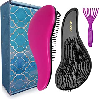 ALSAP Detangle Hair Brush with Combing Tool - The Wet Brush Detangler for Girls - Hairbrushes for Women, Wet Brush Pro Detangler Hair Brush Wet Hair Brush Detangler for Curly, Thick Dry Hair Detangler