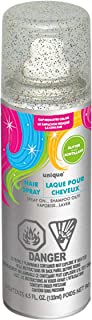 Unique UK 9051 Silver Glittery Hair Spray-4.5 oz 1 Pc