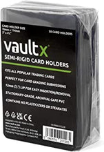 Vault X Slim Semi-Rigid Card Holders for Trading Card & Sports Card Grading Submissions (50 Pack)