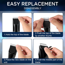 2pcs Replacement Blades for Manscaped, Snap-in Replacement Black Hair Trimmer Blade Razor Blades for Lawn Mower 4.0 3.0 2.0