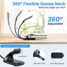 TnYoYo Reading Light, 9 LED Book Light with Touch Control, USB Rechargeable Reading Light Clip on Book, 3 Brightness Modes (Warm & White LED), Flexible Book Clamp Light for Bed, Tablet, E-Reader
