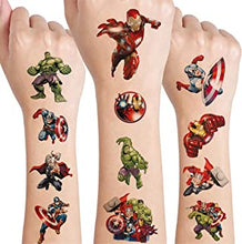 Superhero Temporary Tattoos Stickers 8 Sheets Pack,Avengers Stickers for Laptop Decals Comic Legends Stickers for Teens Boys Adults