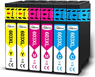 SANCTink 603XL Colour Multipack Compatible with Epson 603 Ink Cartridge for Epson 603 Expression Home XP-3100 XP-2100 XP-3105 XP-2105 XP-4100 XP-4105 WorkForce WF-2850 WF-2810 WF-2835 WF-2830 2C2M2Y