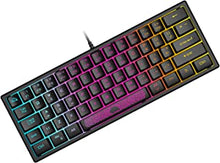 ZIYOU LANG K61 60% Percent Gaming Keyboard, Compact RGB Chroma Backlit STK61-Wired Mechanical Feel Membrane Keyboard, UK Layout Pro Mini 62 Keys, Waterproof, for PS4 XBOX PC Laptop Mac/Black
