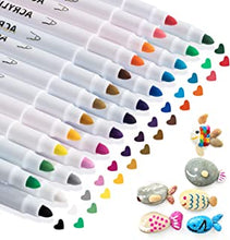 25 Acrylic Paint Pens for Rock Painting Kit: Marker Pens for Glass, Wood, Plastic, Canvas, Ceramic, Stone, Fabric, Gift Card, Easter Egg, DIY Crafts Making Art Supplies,Quick-Dry Paint Pens