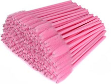 G2PLUS 300 PCS Disposable Eyelash Brushes Pink Mascara Wands Eyebrow Castor Oil Brush Makeup Tool