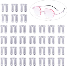 YouU 100 Pcs Clear Plastic Compression Sleeves for Rimless Glasses Fixing Accessories Tools(1.7/1.8/2.0mm) (1.7  1.0  7.0mm)