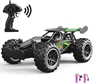 SZJJX RC Car Remote Control Truck for Boys Girls, 2.4Ghz 15+KM/H High Speed 2WD RTR Electric Rock Climber Fast Race Buggy Hobby Toy Cars for Kids Gift Green