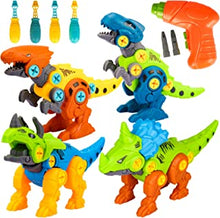 Fullove Educational Dinosaur Toys with Electric Drill for Kids Boys Take Apart Dinosaur Building Toys STEM Learning Gift for Kids Teen-Birthday Gift