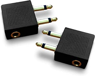 Premium Gold Plated Airplane Flight Adapters / Converters for your headphones / Earphones by Mobi Lock