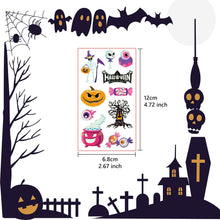 Temporary Tattoos, Halloween UV Glow Tattoos For Boys Girls Neon Party Decorations Festival Accessories, 10 Sheets Glow In Dark Tattoos, Halloween Face Stickers, Easy To Use & Remove