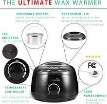 Waxing Kit for Women - Wax Warmer - Home Waxing Kit for Hair Removal - Manicure Set Included for Perfect Salon Hair Removal Results for Women & Men (UK Power Adaptor)