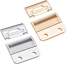 NAUZE Hair Trimmer Replacement Blades 2 Holes Trimmer Clipper Replacement Blades for Barber Shop for Home Hair Trimmer Accessories (Silver)