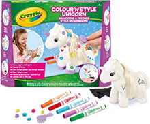 CRAYOLA Colour 'n' Style Unicorn | Colour Your Own Unicorn Again and Again | Includes Washable Marker Pens, Beads & Hairbrush | Ideal for Kids Aged 4+