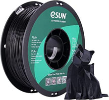 eSUN PLA+ Filament 1.75mm, 3D Printer Filament PLA Plus, Dimensional Accuracy +/- 0.03mm, 1KG Spool (2.2 LBS) 3D Printing Filament for 3D Printers, Black