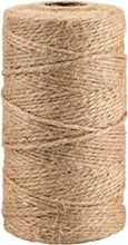 jijAcraft 100M Natural Jute Twine, 2Ply Brown Thin Garden Twine String for DIY Arts Crafts, Floristry, Gift Wrapping, Decoration, Bundling, Gardening