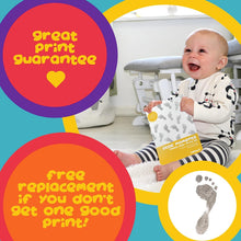 Baby Footprint Kit Twin Pack - Newborn Hand and Foot Print Gift - Eight Ready to Frame Sheets and Two Nekoosa inkless towelettes from Bella Beso