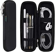 iDream365 Small Pencil Case Pen Box for Apple Pencil,Hard Shell Carrying Pen Case Holder for Executive Fountain Pens,Stylus Pens-Black