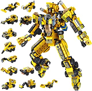 VATOS Robot STEM Building Toys, 573 PCS Building Blocks Set for 5 6 7 8 9 10 Years Old Boys & Girls | 25-in-1 Creative Construction Bricks Engineering Vehicles Toy Gifts for Kids Aged 6-12 and Up