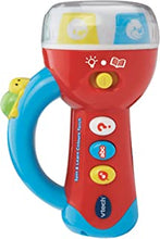 VTech Baby Spin and Learn Colours Torch, Sensory Toy for Babies, Roleplay Torch with Lights, Sounds and Music, Interactive Toy with Animals and Letters, Learning for Babies Aged 18 Months +